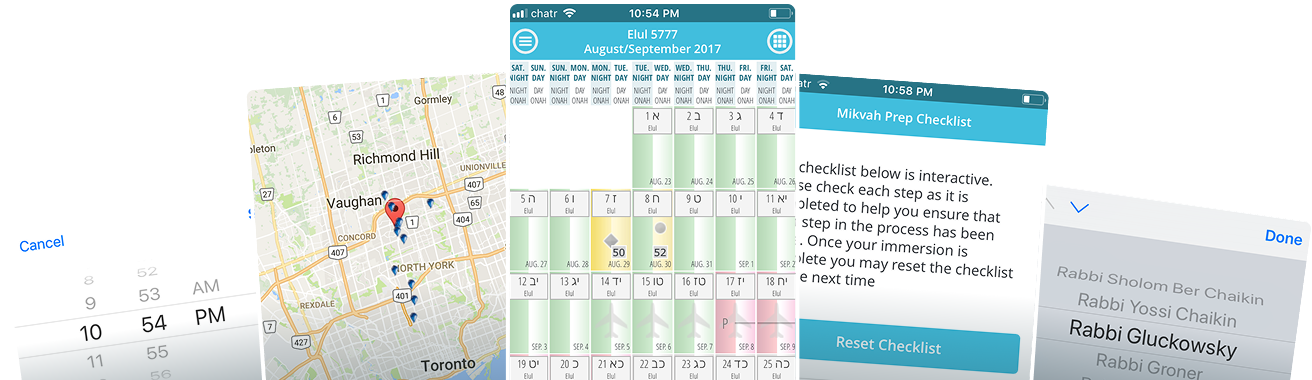 My Mikvah Calendar app